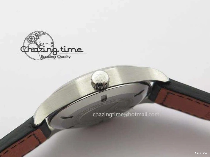 MIROTIME 0212 Mark XVIII IW327001 SS Mk Maker Best Edition Black Dial On Black Leather Strap A SunProtective 7299